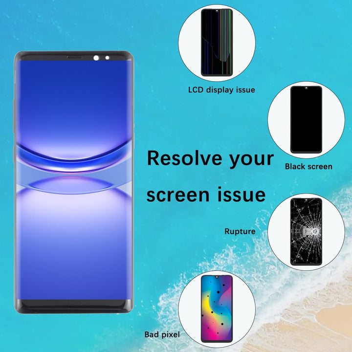Display Bildschirm für Samsung Note8 N950F OLED Schwarz mit Rahmen Note8 Schwarz-Rahmen OLED, Note8