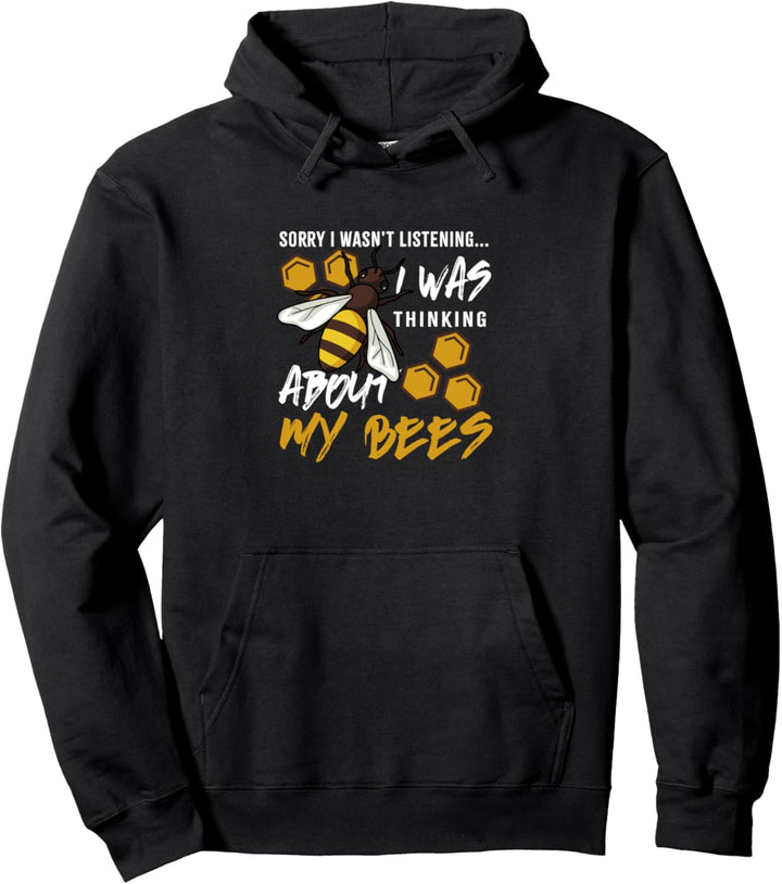 Nachdenken über Bienen Lustiger Imker Honig Pullover Hoodie
