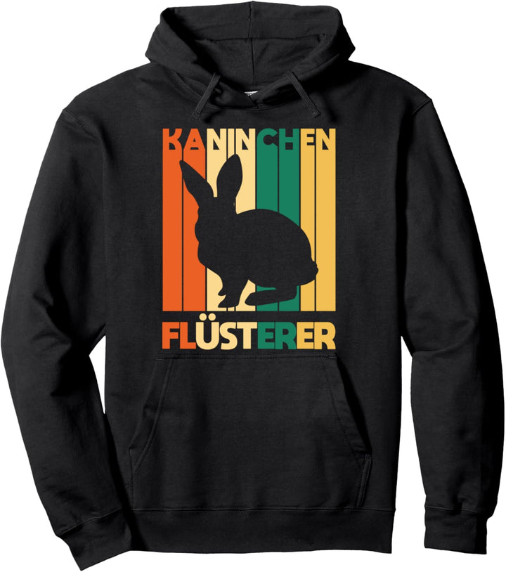 Kaninchen Flüsterer Zwergkaninchen Hase Retro Pullover Hoodie
