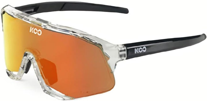 KOO Demos Sunglasses I Performance Eyewear for Road, MTB Cyclists &amp; Cyclocross Sports Kristall Rot,