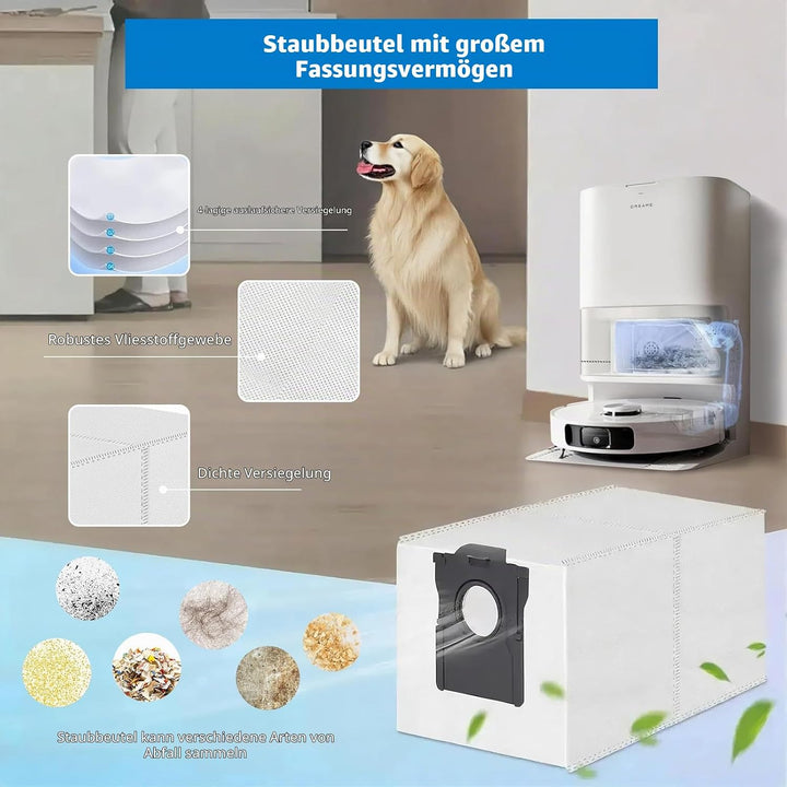 24 Stück Zubehörset für Dreame X40 Ultra / L40 Ultra / X40 Master / L10s Ultra Gen 3 / Mova P50 Pro