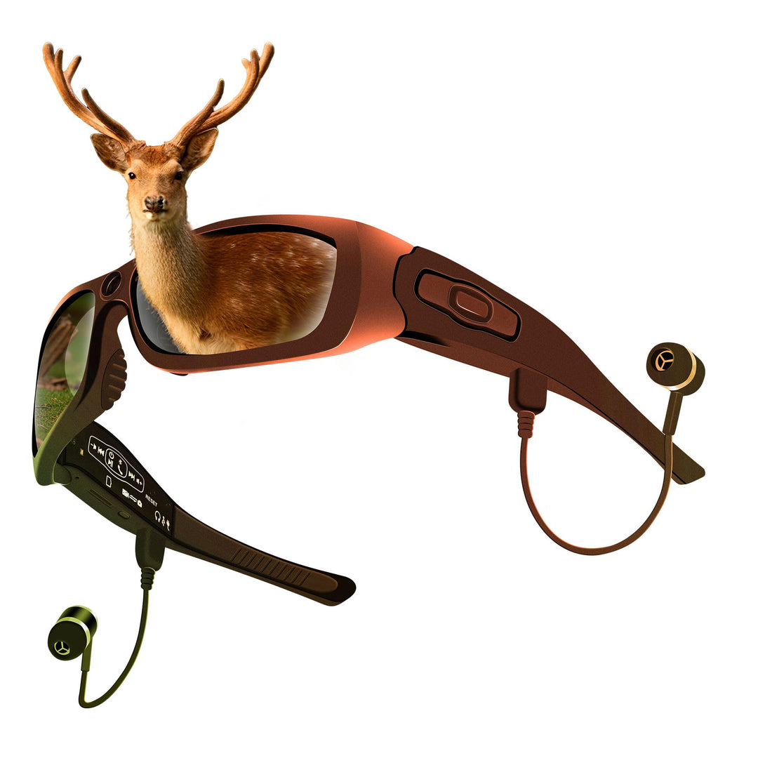 Brille mit Kamera Bluetooth, Videobrille Actionkameras 1080P Obsidianschwarz Kamera mit 1080p, Obsid