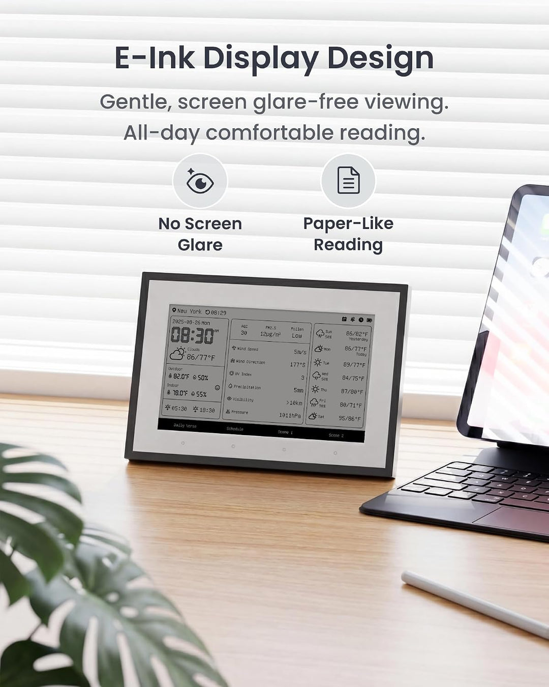 SwitchBot E-Ink Wetterstation Set mit CO2-Monitor und 7,5 Zoll WLAN-Display