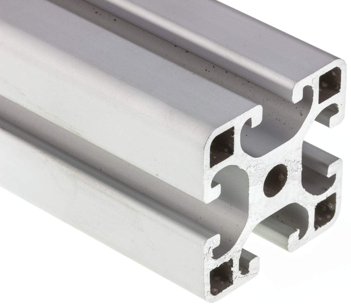 RS PRO Silber Aluminium Strebenprofil 40 x 40 mm, 4-fach Nut 8 mm, Länge 1000 mm Profile 8
