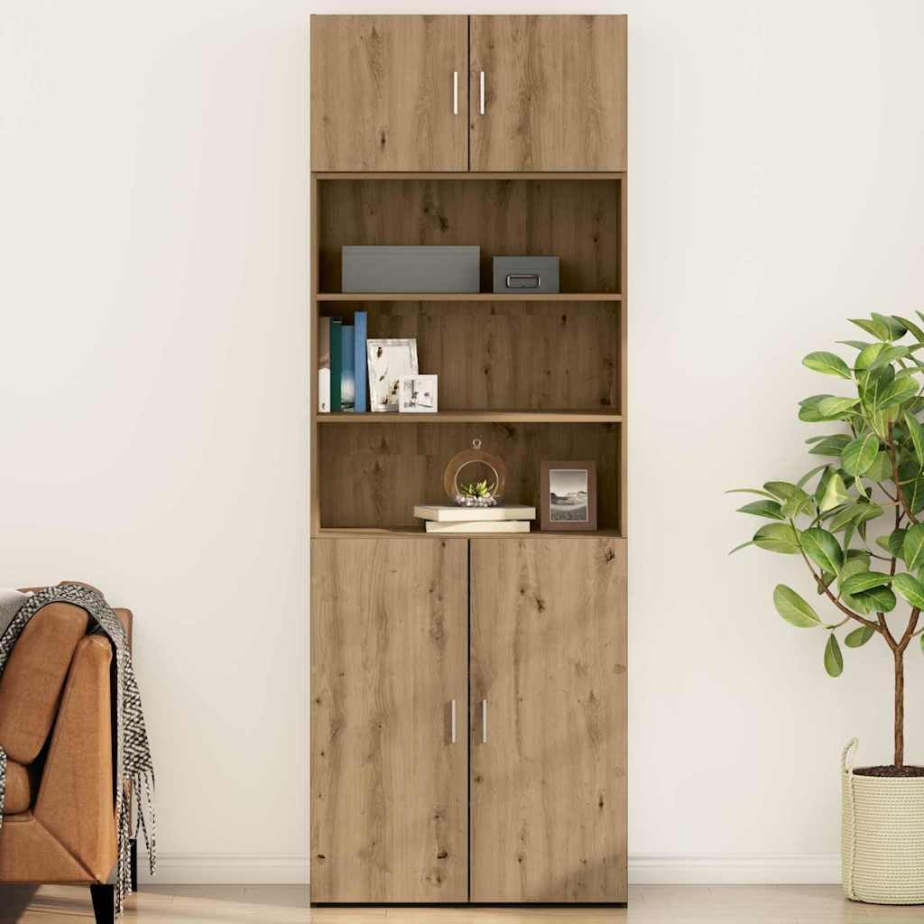 vidaXL Wandschrank Artisan-Eiche 80 x 42,5 x 40 cm Holzwerkstoff, Artisan-eiche