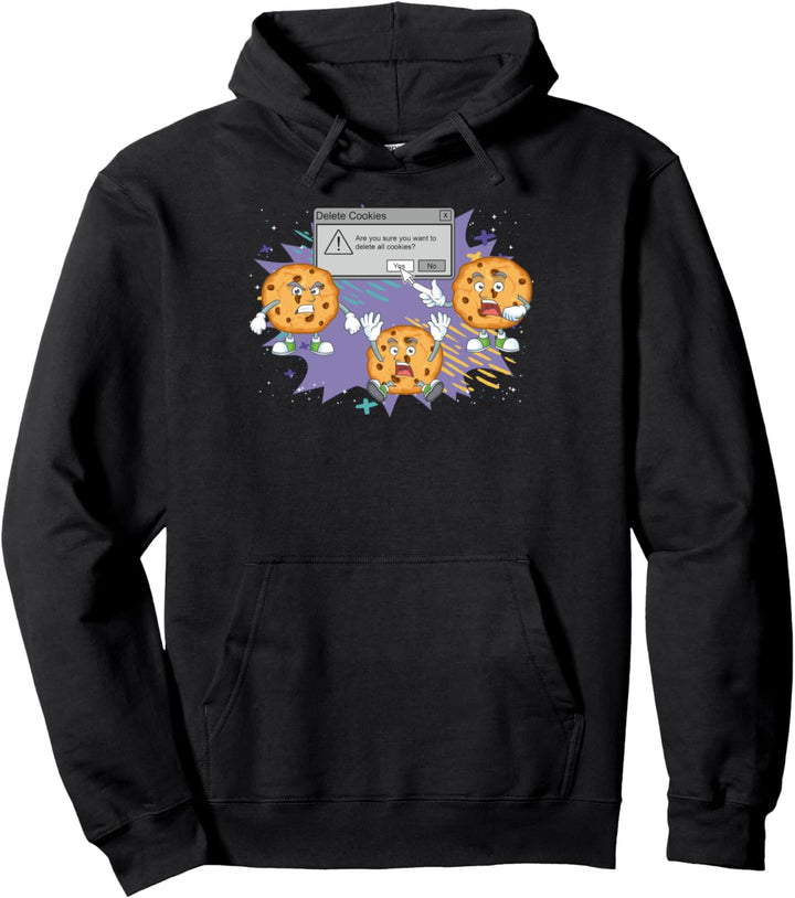 Delete Cookies Geek tech humor informatiker lustiges männer Pullover Hoodie