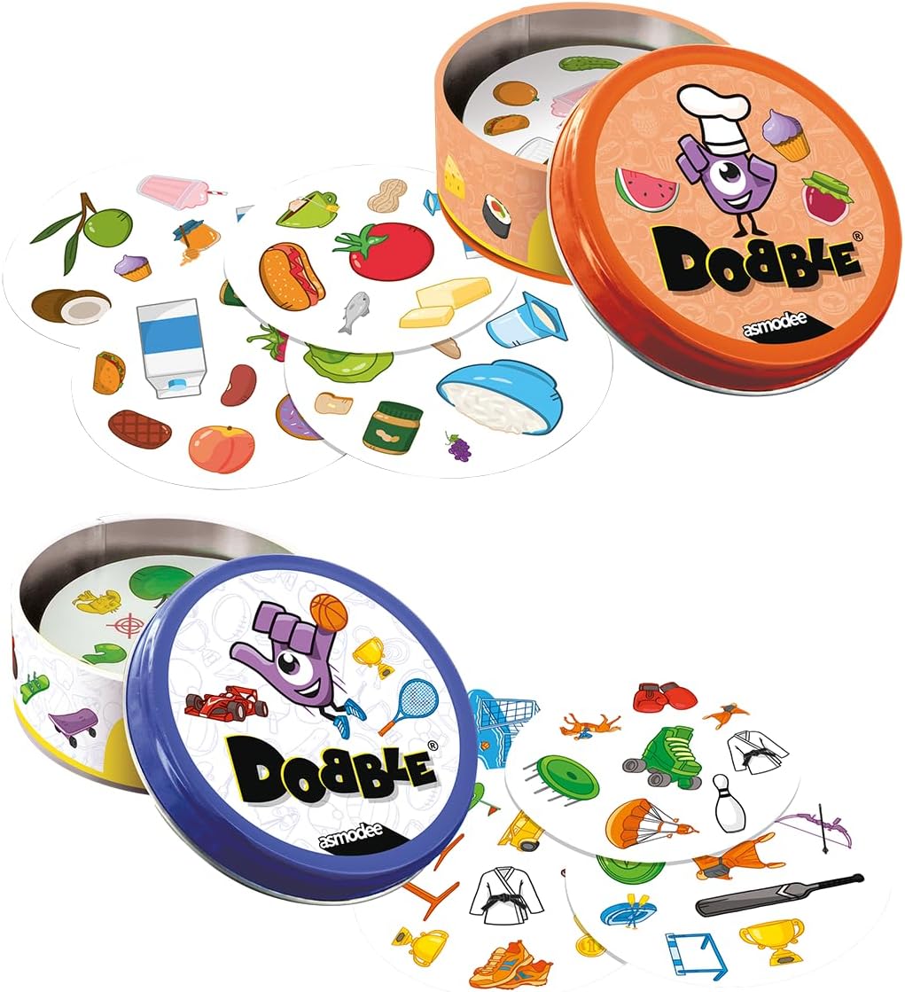 Asmodee, Dobble Superpack, Rasantes Familienspiel, Mehrsprachig