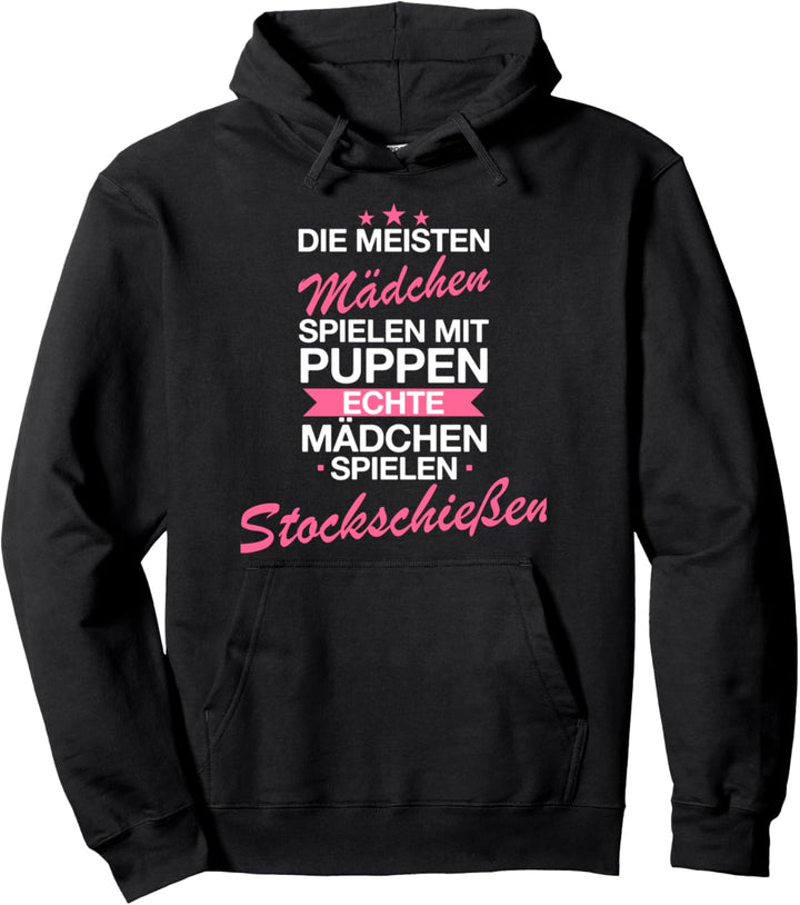 Stockschiessen Eisstockschiessen Stockschütze Spruch Pullover Hoodie