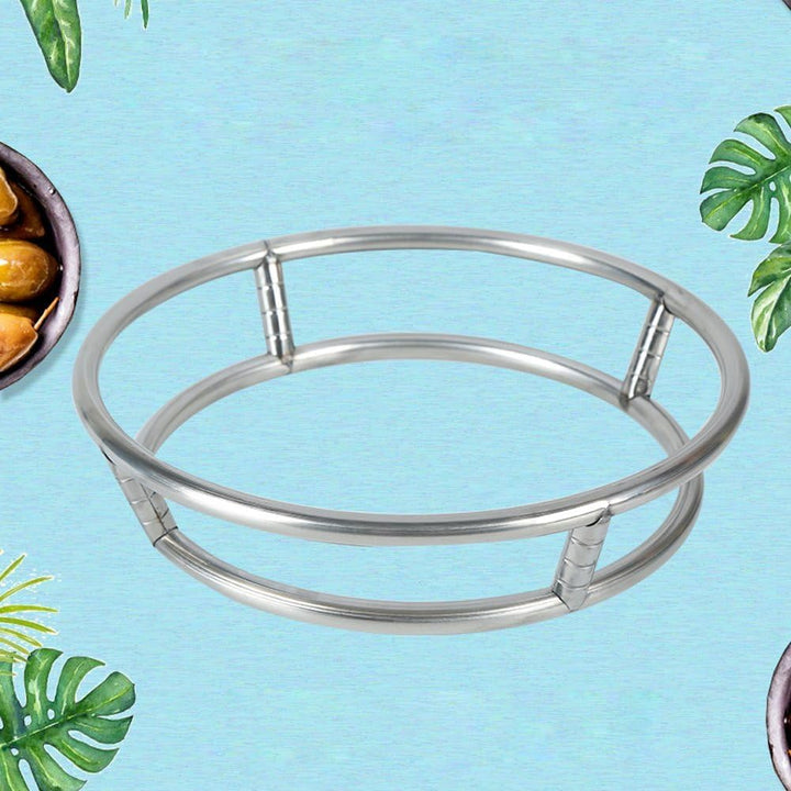 Edelstahl Wok Rack Wok Stehen Runde Regal Kochgeschirr Ring Für Topf Gas Herd Braten Pan