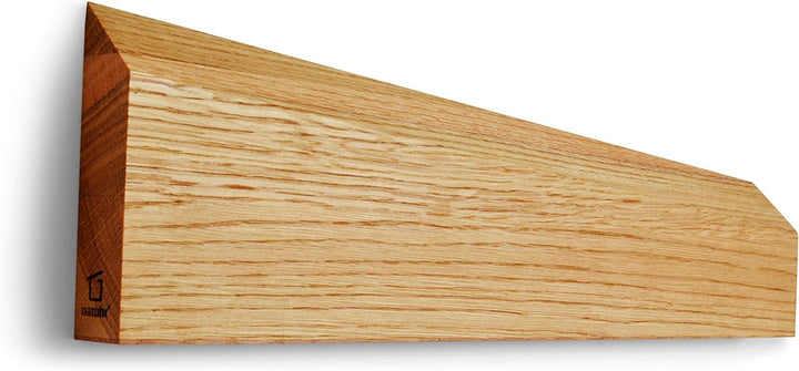 Wand Design Holz Messerhalter Messerblock - Pete - Eiche Magnetleiste Schlüsselbrett