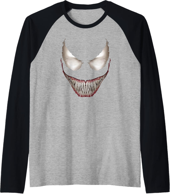 Marvel Halloween Venom Big Face Grin Costume Raglan