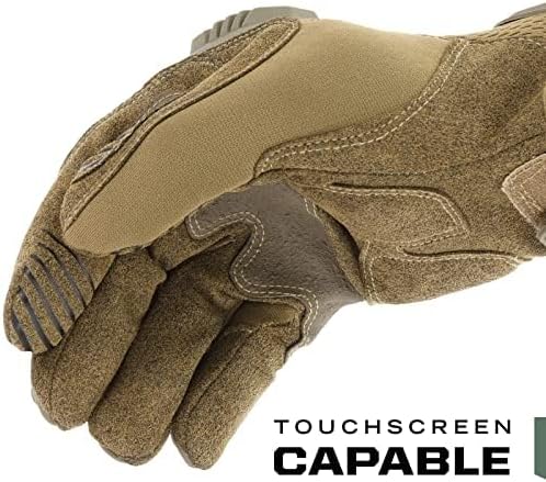 Mechanix Wear: M-Pact Coyote Taktische Arbeitshandschuhe – Berührungsfähig, Aufprallschutz, Absorbie