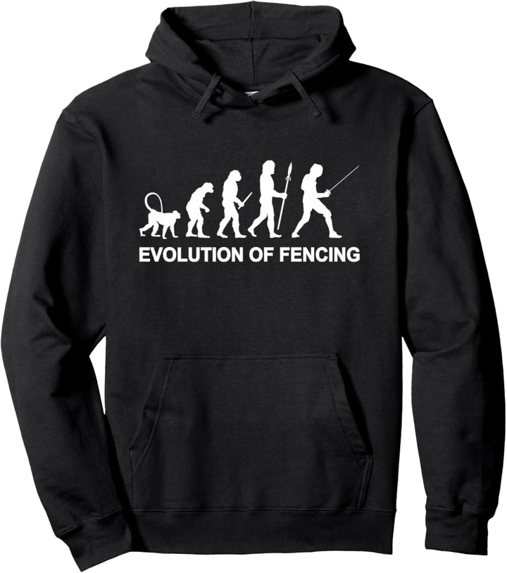 Fechter Evolution des Fechtens Fechtsport Pullover Hoodie