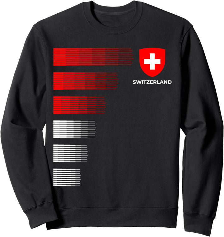 Schweiz Flagge Emblem – Schweizer Stolz Ancestry Heritage Sweatshirt
