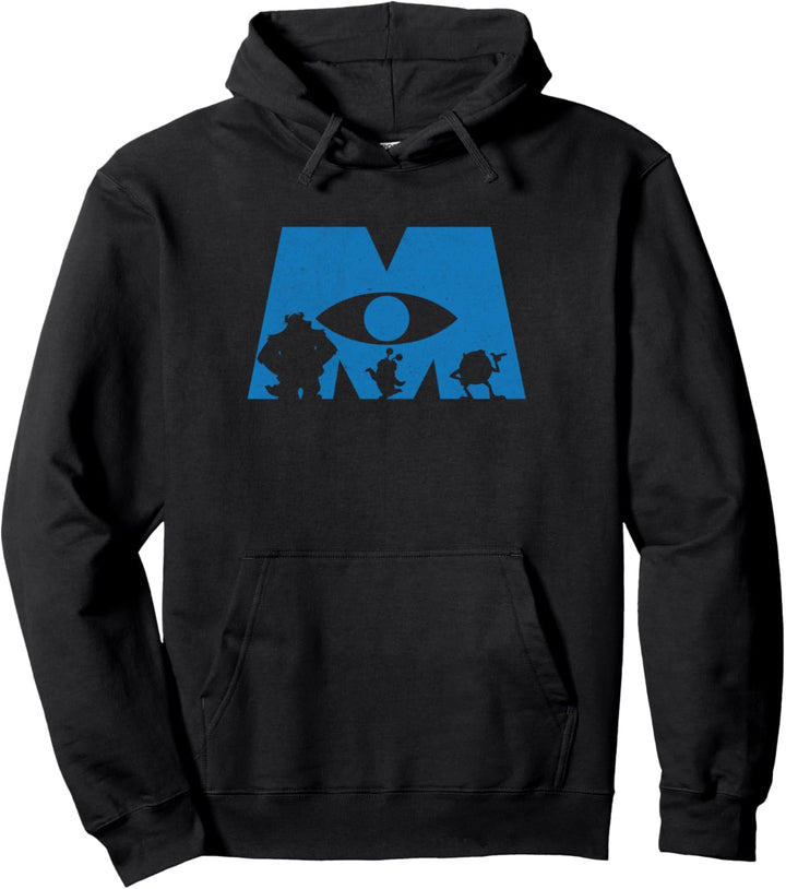 Disney Pixar Monsters Inc. Logo Silhouette Pullover Hoodie