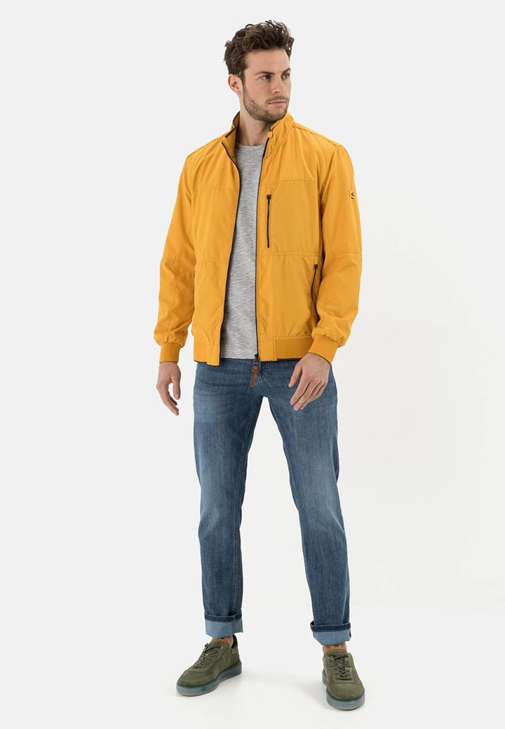 camel active Herren Blouson aus recyceltem Polyester 26 Gelb, 26 Gelb