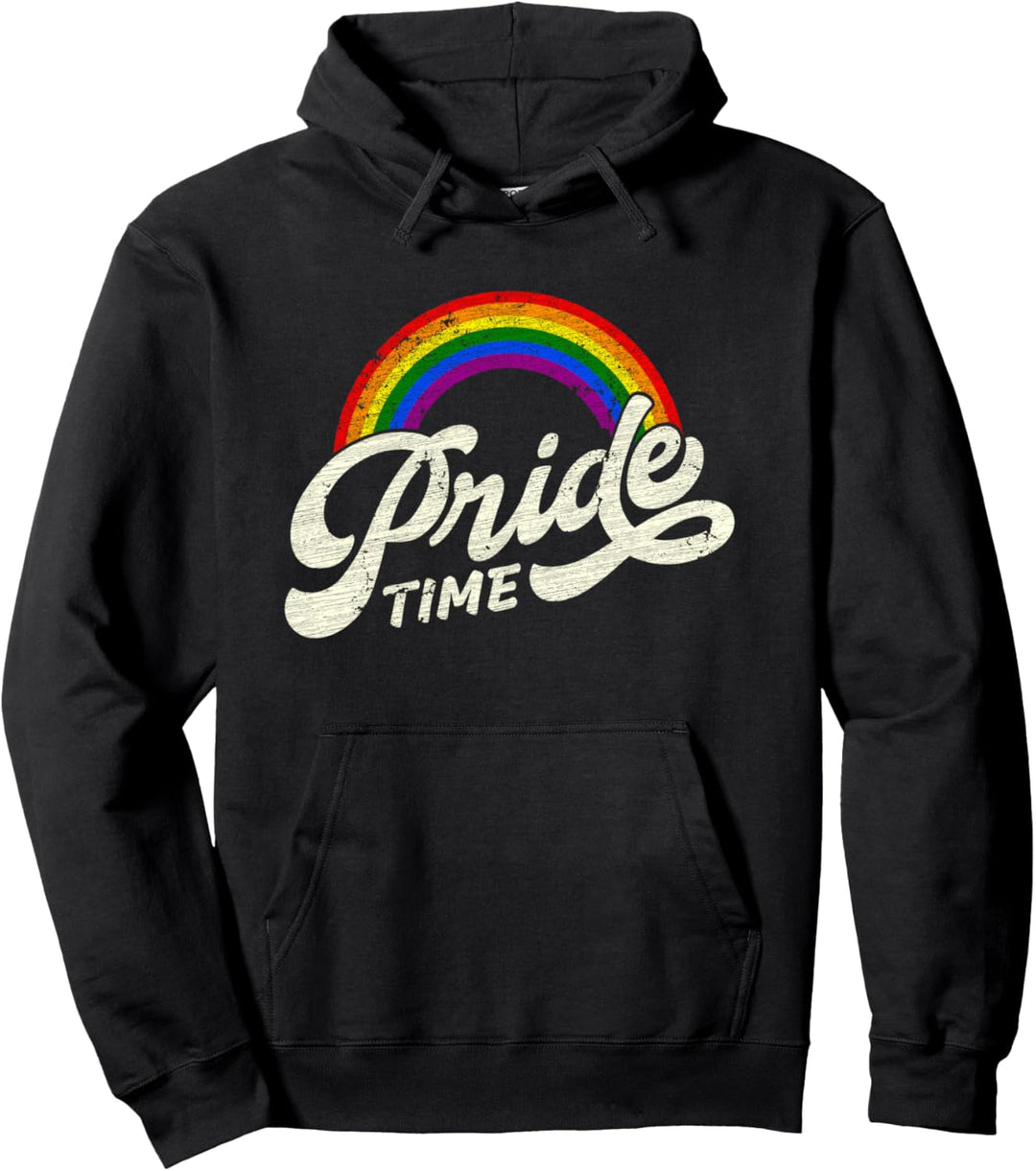 Regenbogen, Pride Time, LGBT Pullover Hoodie