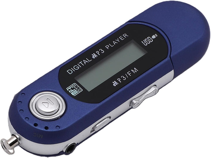 Asixxsix USB-MP3-Player, Digitaler Retro-Musikplayer mit Kabelgebundenem Kopfhörer, Tragbarer USB 2.