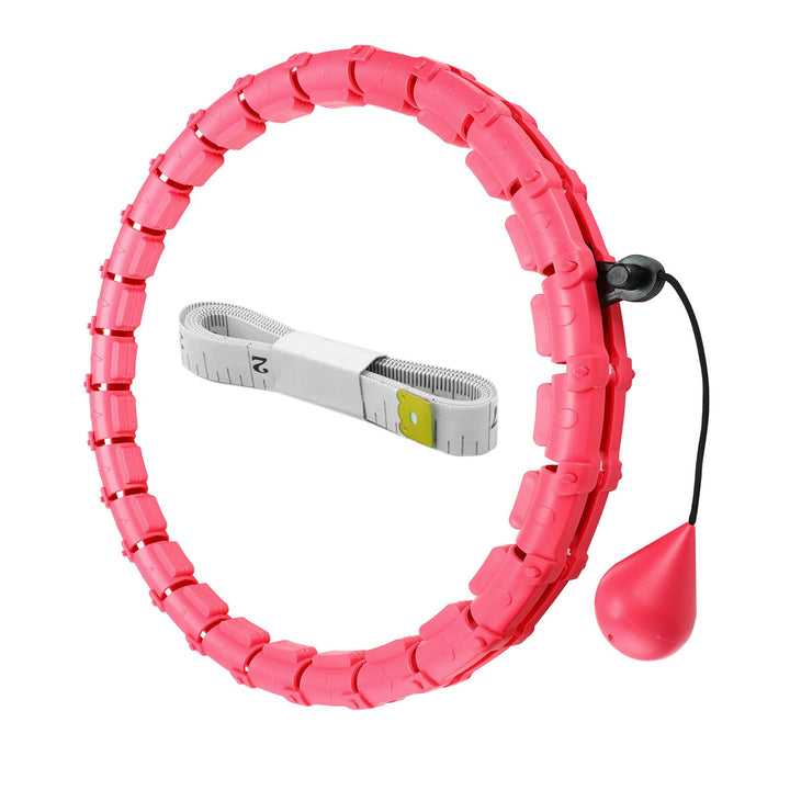 Hula Reifen Hoop Erwachsene,Smart Hula Fitness Reifen mit Gewicht und 24 Abnehmbaren Teilen auch für