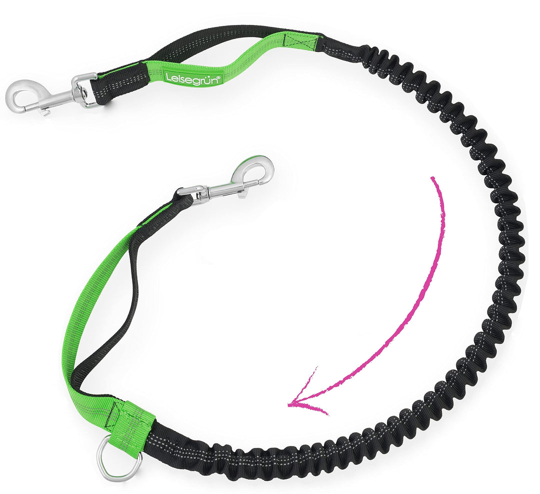 Leisegrün Hundeleine grosse Hunde, elastische Laufleine &amp; Joggingleine, Grosse Hunde