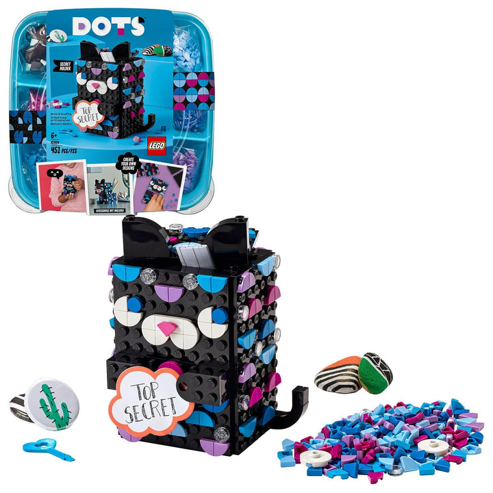 LEGO 41924 DOTS Geheimbox Katze Single, Single
