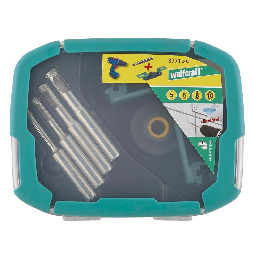 wolfcraft Bohrkronen-Set, diamantbestreut ˮCeramicˮ, 5-tlg. I 8771000 I Für die Installation von San