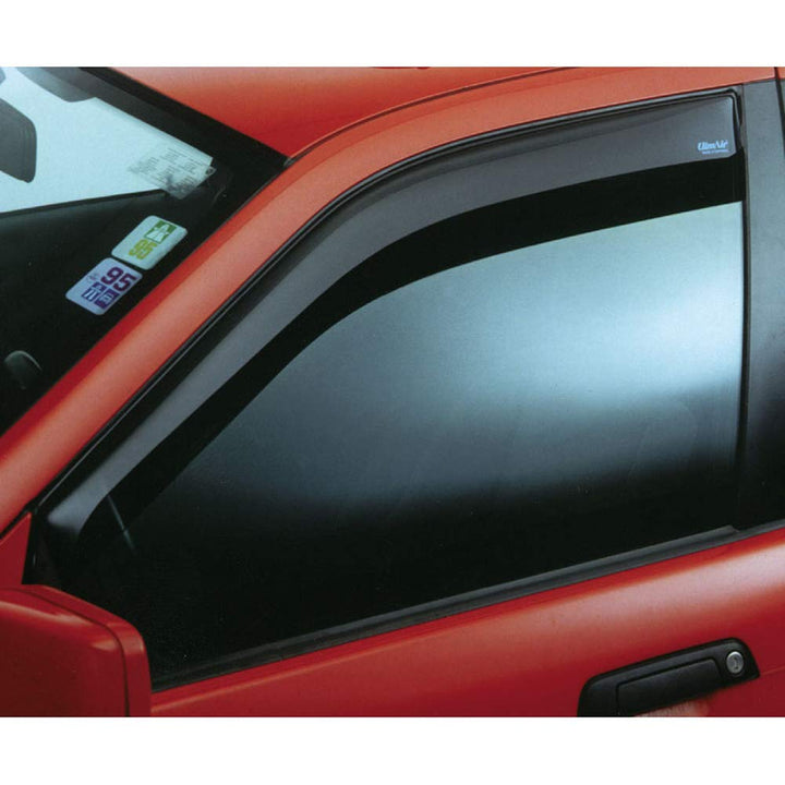 ClimAir Car Comfort Windabweiser kompatibel mit Peugeot 407 5 türer/SW 2004-2010 smoke Set für Vorde