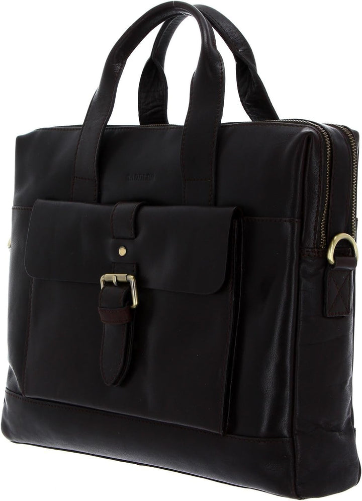 SADDLER Adam Computer Bag Dark Brown
