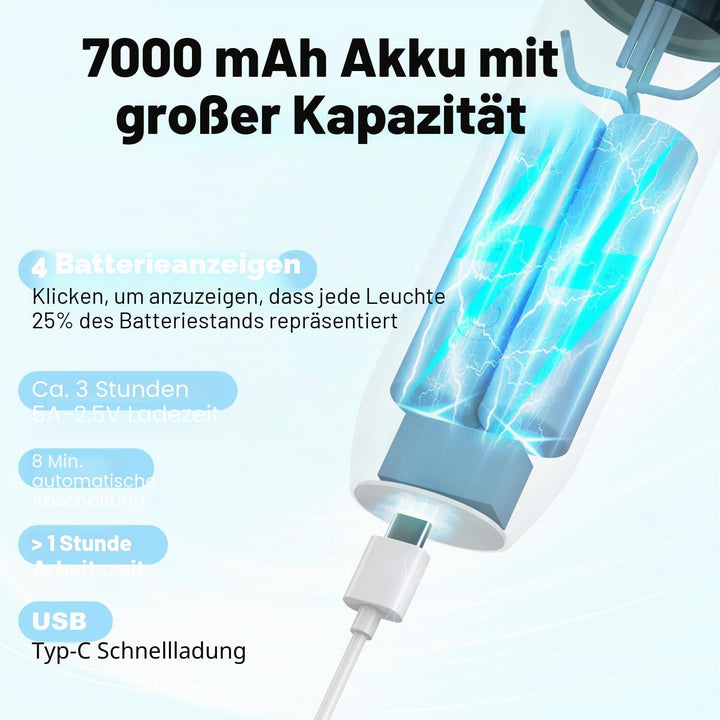 Dricar Kabellose Lockenstabbürste, Tragbare Reise Lockenstab Grosse Locken, 40mm Thermobürste Rundbü