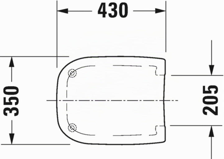 Duravit WC-Sitz D-Code Compact, Toilettendeckel aus Urea-Duroplast, Klodeckel mit Edelstahl Scharnie