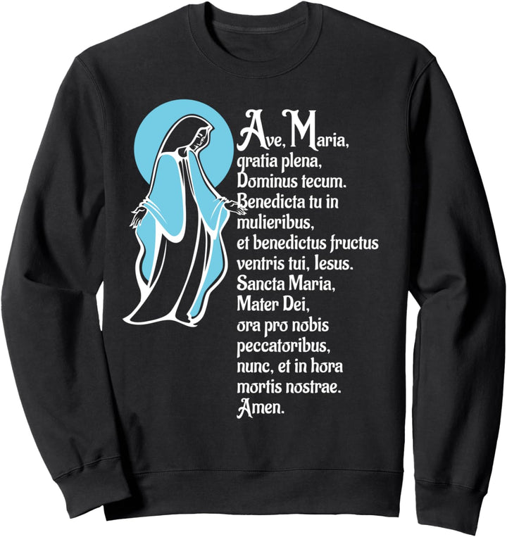 Ave Schubert Mutter Maria Lateinische Messe Katholische Sweatshirt
