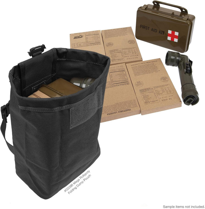 Maxpedition Faltbeutel Mega Rollypoly Schwarz, Schwarz