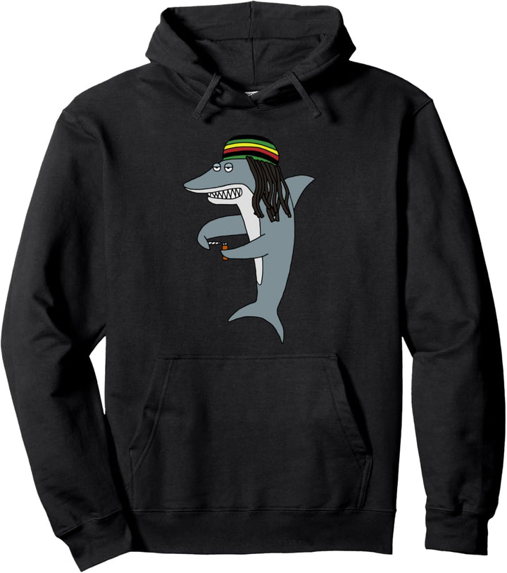 Reggae Shark Lustiger Dreadlock Rasta Pullover Hoodie