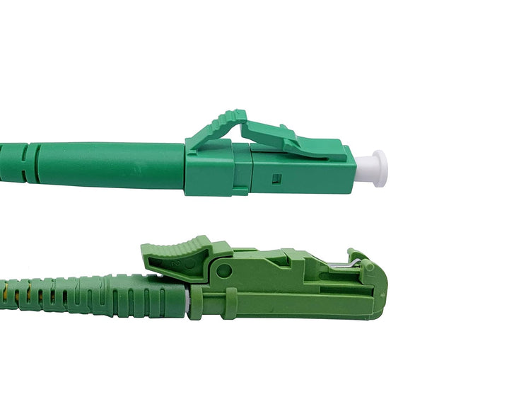 Elfcam® - 25m LWL Glasfaser-Kabel E2000/APC auf LC/APC Stecker, Simple Singlemode 9/125μm OS2 Patchk