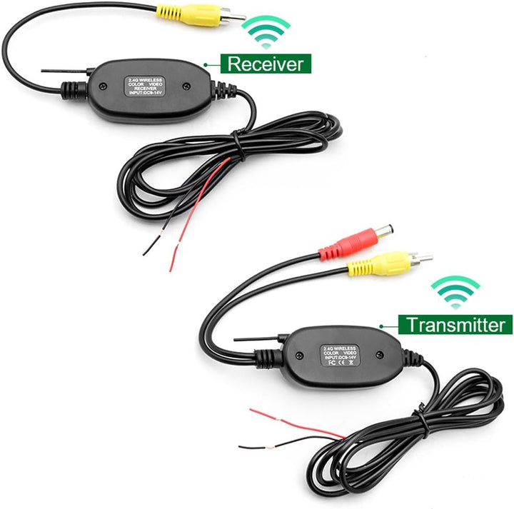 2.4GHz Wireless Transmitter Receiver für Auto Reverse Rückfahrkamera und Monitor Einparkhilfe Fahrze