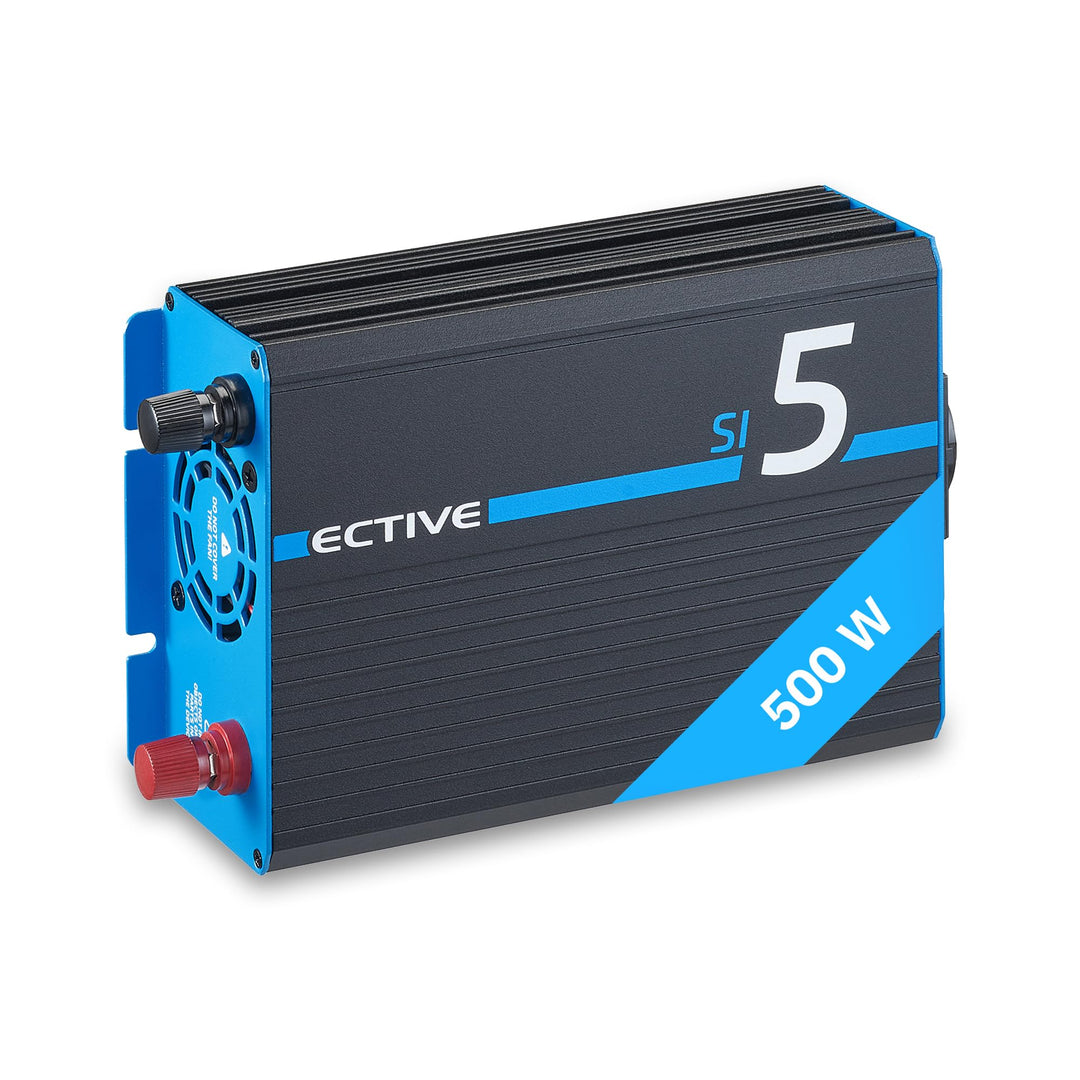 ECTIVE Reiner Sinsus Wechselrichter SI5-500W, 12V auf 230V, USB, Überlastschutz, Überhitzungsschutz,