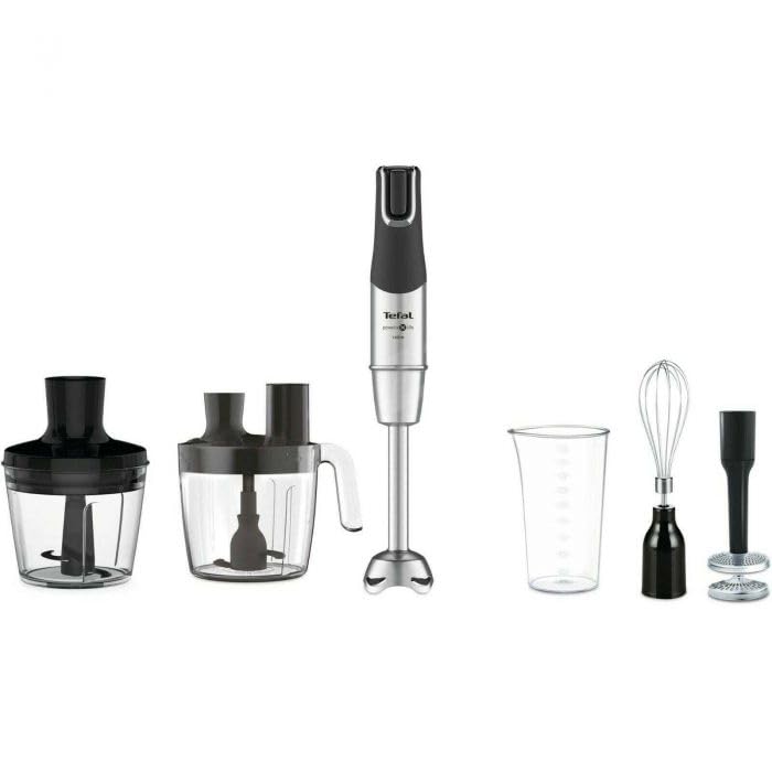 Vertical Mixer Tefal InfinyForce Pro 5 In 1 HB95LD38, 1200 W, 0.8 L, Variable Speed, Silver/Grey