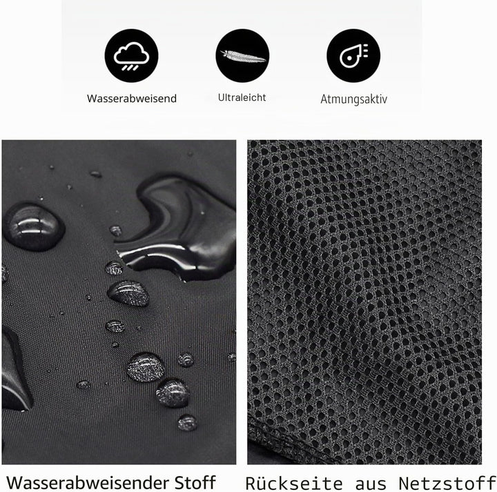 WOSAWE Herren-Fahrradjacke, Winddichte Radjacke Ultraleichte Sportbekleidung mit Reflektierendem Trä