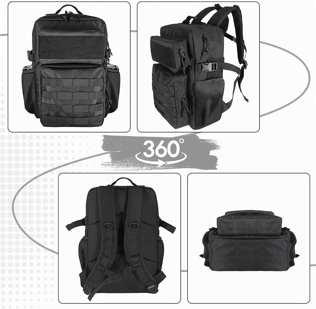 HEMSO Militär Taktischer Rucksack, 25L Wasserdichter Wanderrucksack Bundeswehr Rucksack Molle-Tasche