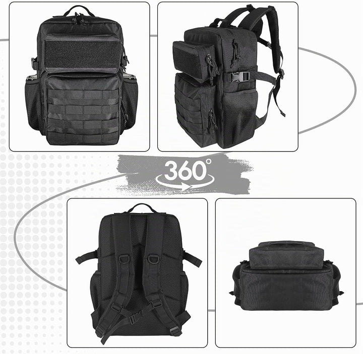 HEMSO Militär Taktischer Rucksack, 25L Wasserdichter Wanderrucksack Bundeswehr Rucksack Molle-Tasche