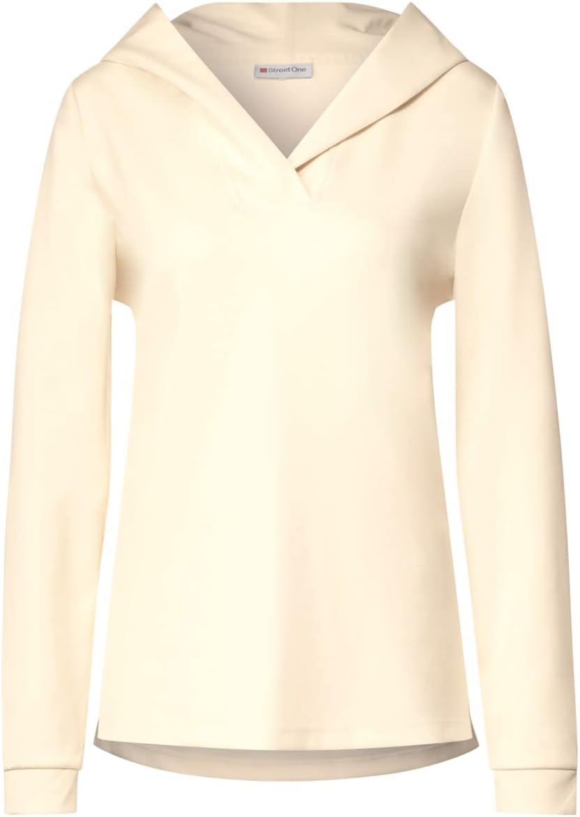 Street One Damen Hoodie 42 Creamy Beige, 42 Creamy Beige