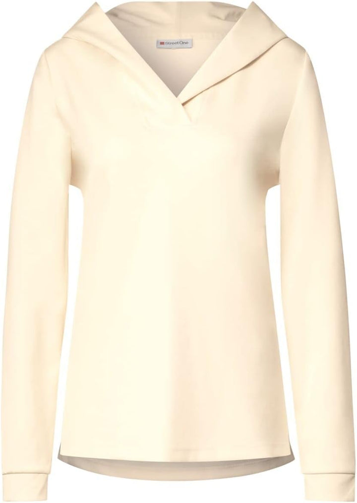 Street One Damen Hoodie 42 Creamy Beige, 42 Creamy Beige