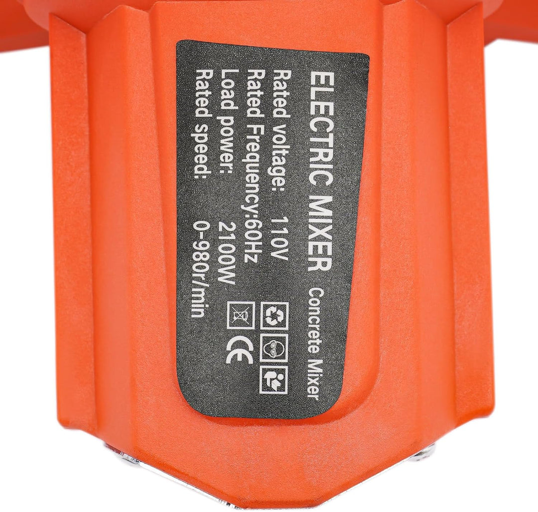 Rührwerk Mörtelrührer 2100W 6-Gang Elektrischer Farbmischer
