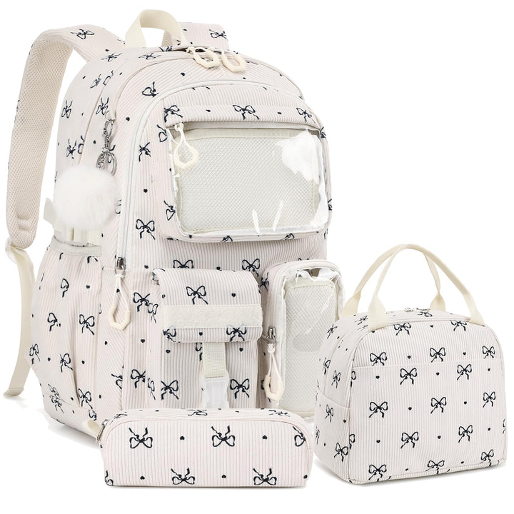 Kimwadalh Rucksack Kinder Mädchen Schulrucksäcke 3TLG. Schultaschen-Sets Grundschule Kinderrucksack