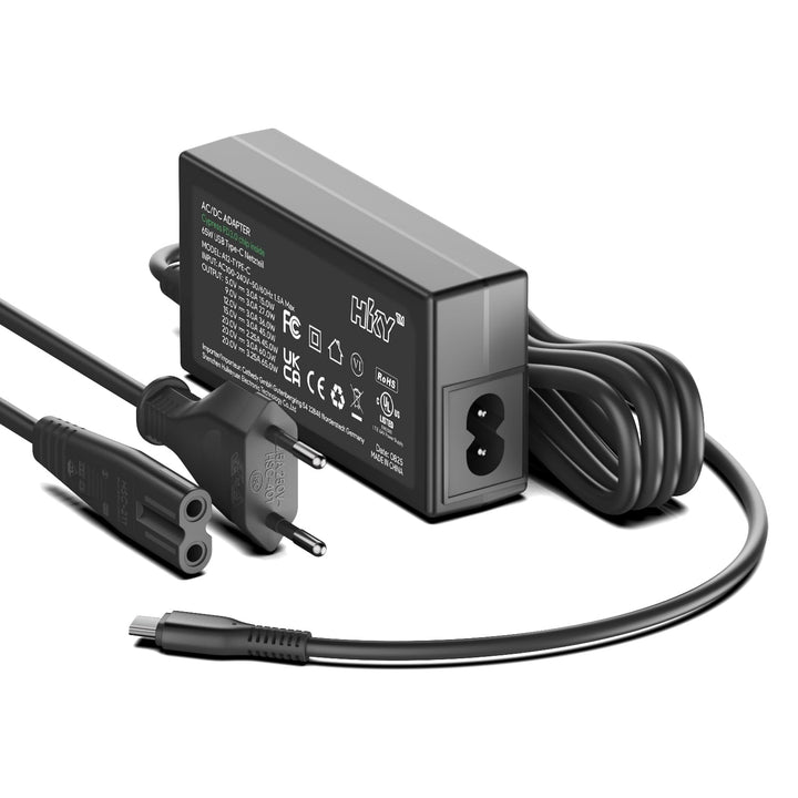 HKY 65W 40W USB C Schnellladegerät für Dell Pro 14 13 16 Plus Laptop USB-C AC/DC Adapter Ladekabel f