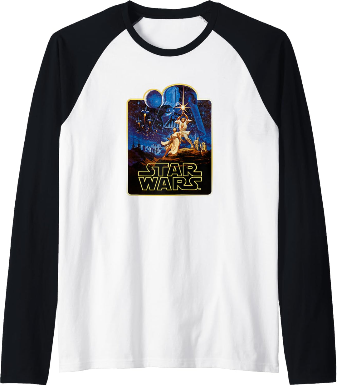 Star Wars A New Hope Luke &amp; Leia Vintage Poster Raglan