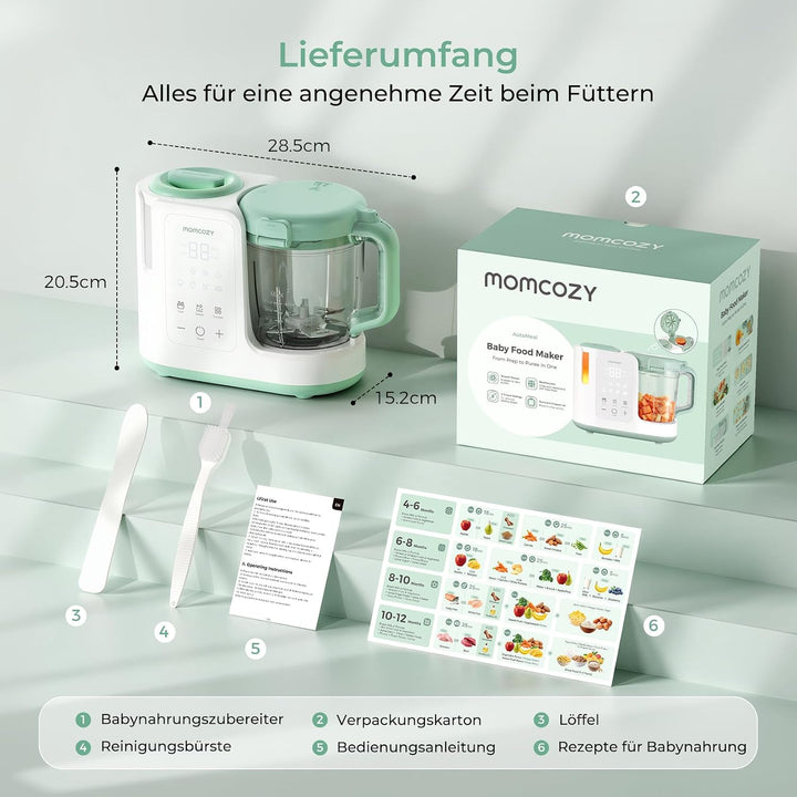 Momcozy AutoMeal Babynahrungszubereiter 450 ml BPA-frei