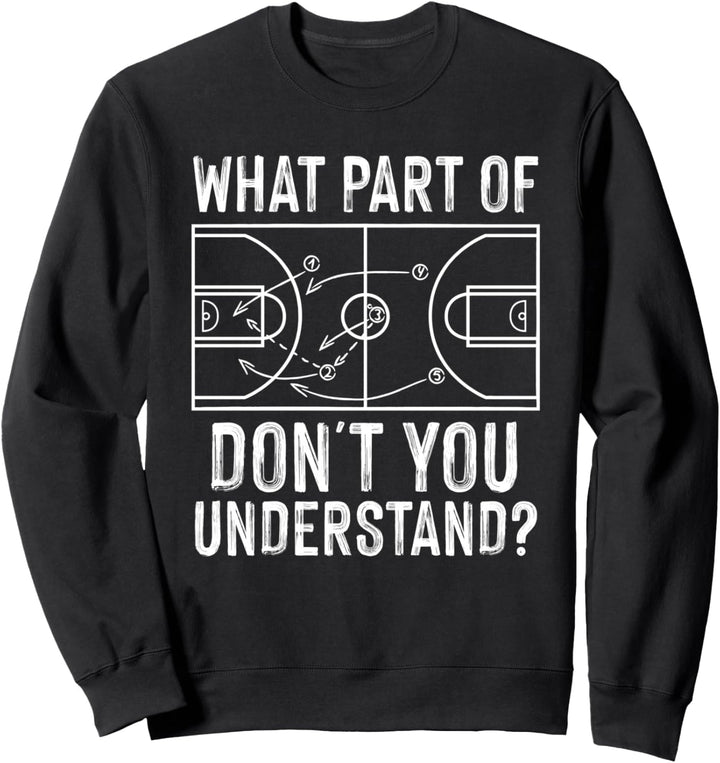 Lustiger Basketball-Trainer für Herren und Damen Sweatshirt
