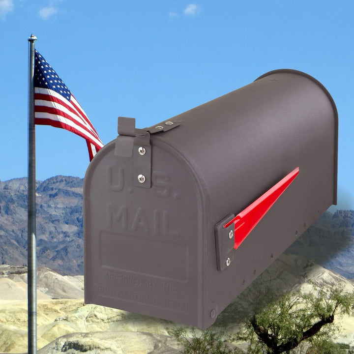 DEMA American Mailbox aus Stahl, Anthrazit