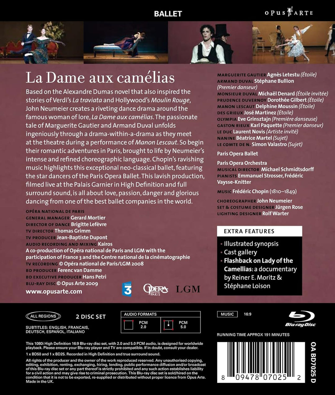 Chopin - La Dame aux camelias, Blu-ray